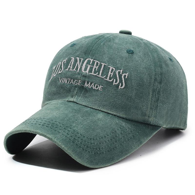 American ins washed versatile baseball cap big head circumference shows small face simple versatile cap deepened curved brim hat
