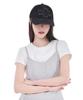 Alkialka Distressed Patch Ball Cap (Black Denim)