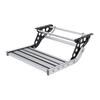 RV Steps 400lbs Load Capacity Aluminum Alloy Single Ladder Step Manual Telescopic Folding RV Entry Stair for Camping