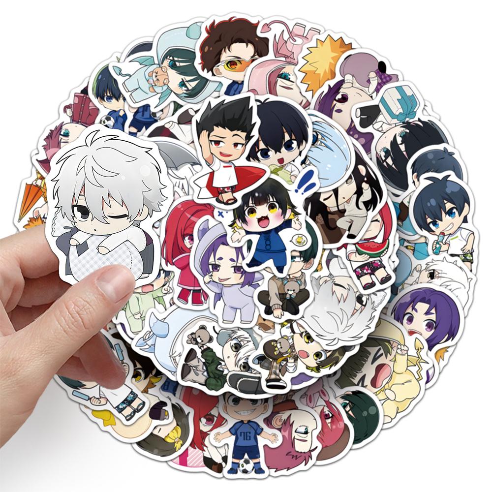 10/30/50pcs Cute Cartoon Football Anime Blue Lock Stickers Manga Decals DIY Laptop Motorcycle Phone Waterproof Sticker Kids Toys