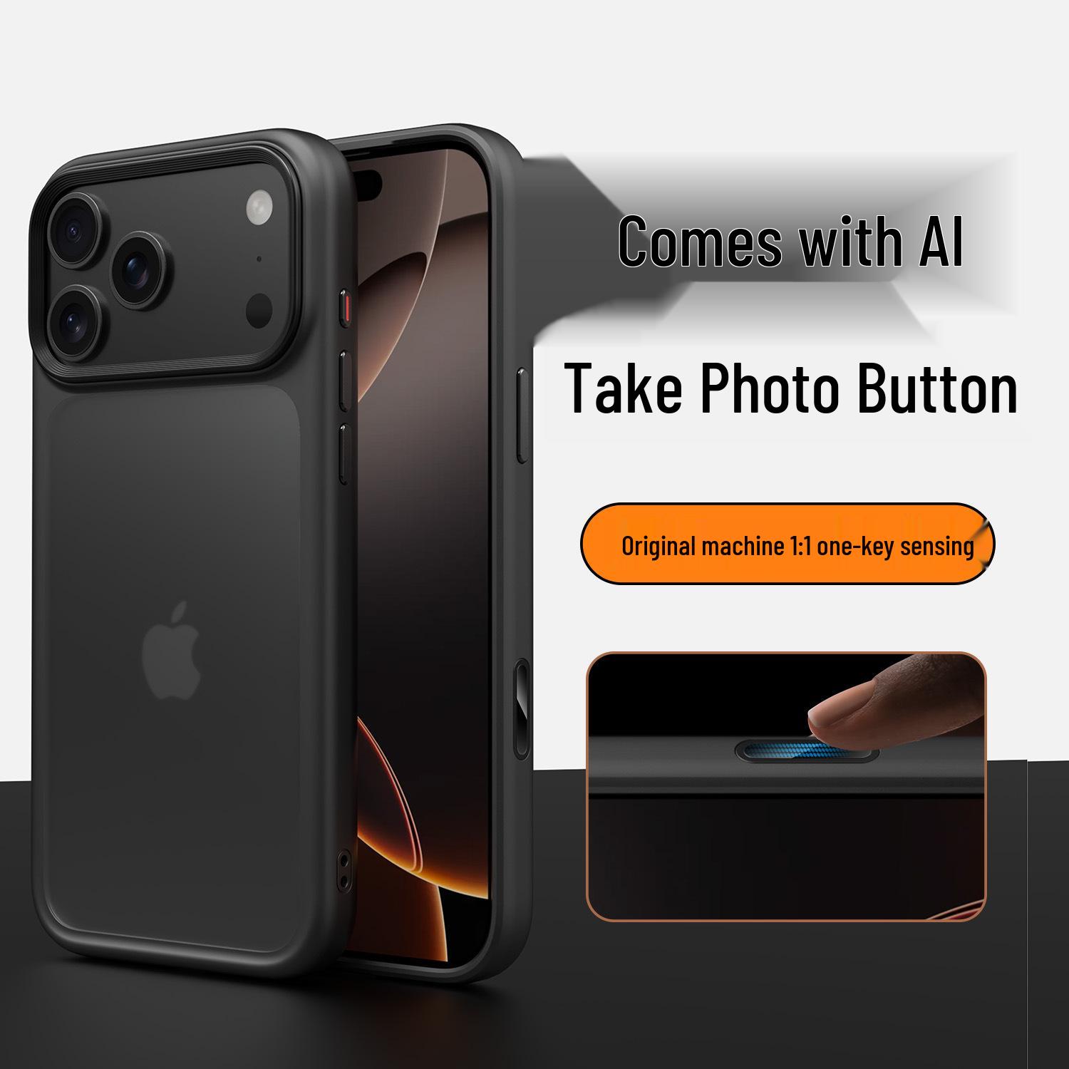 Original Frosted Transparent Case for iPhone 17 Pro Max with AI Camera Button 17 Air