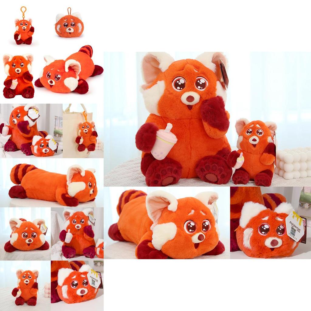 Disney Red Panda Plush Toy With Transforming Feature