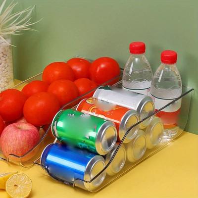 Household Refrigerator Storage Box Beverage Coke Plastic Storage Basket Kitchen Seasoning Organizer Box Large Capacity Organizer
