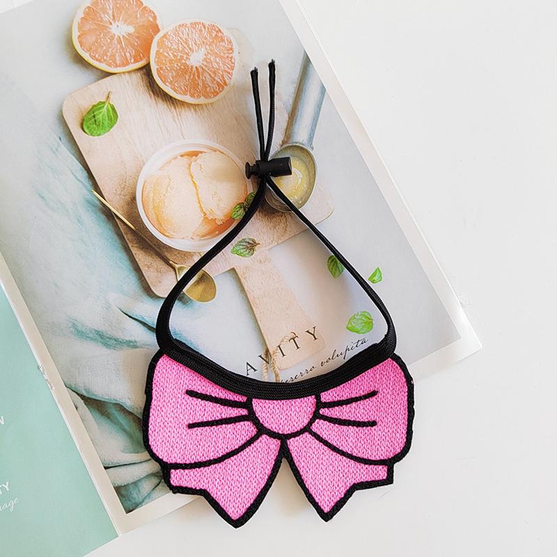 

Аниме мультяшный стиль галстук-бабочка для кошек милый питомец слюна полотенце наряды для собак украшение на шею кошачий нагрудник вязаные принадлежности для маленьких собак милый шарф-бантик розовый