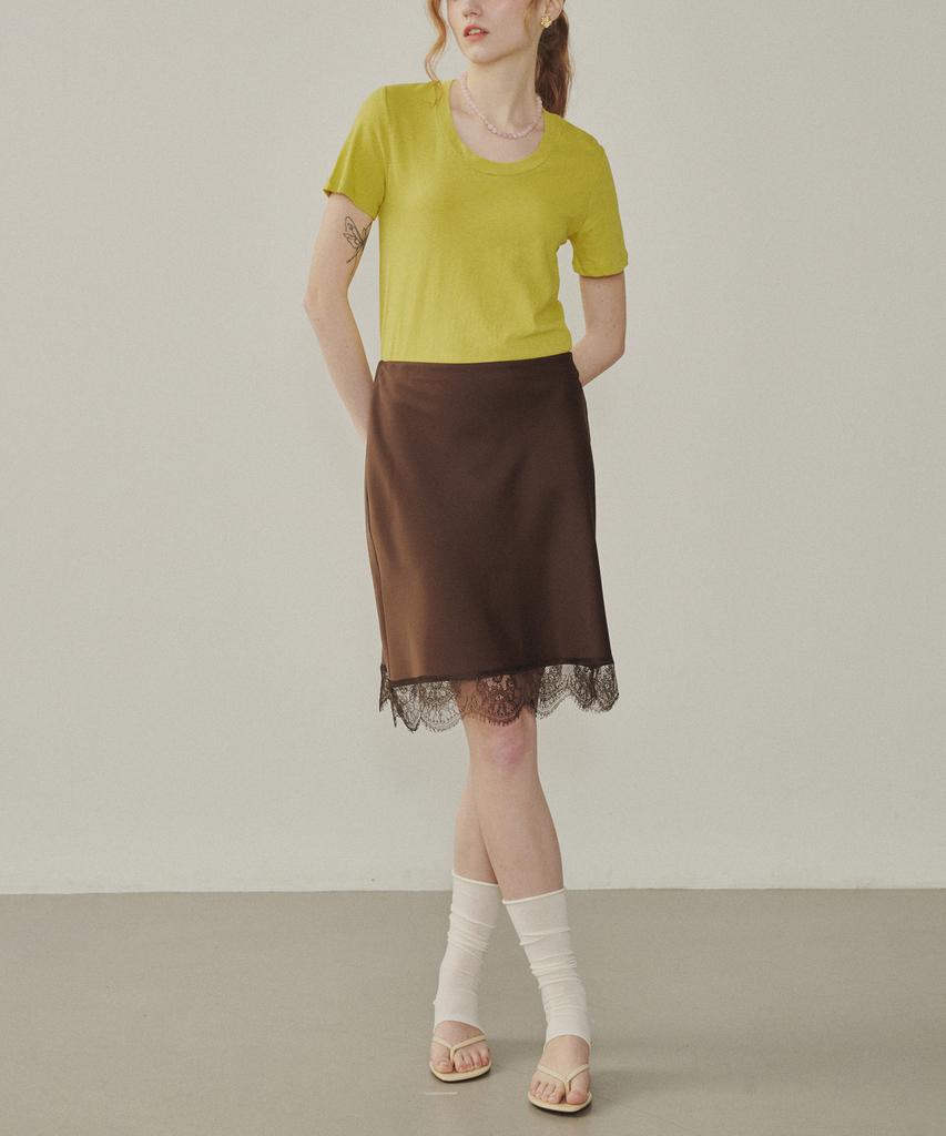 Melly And Rose Rose Lace Satin Skirt (314809)