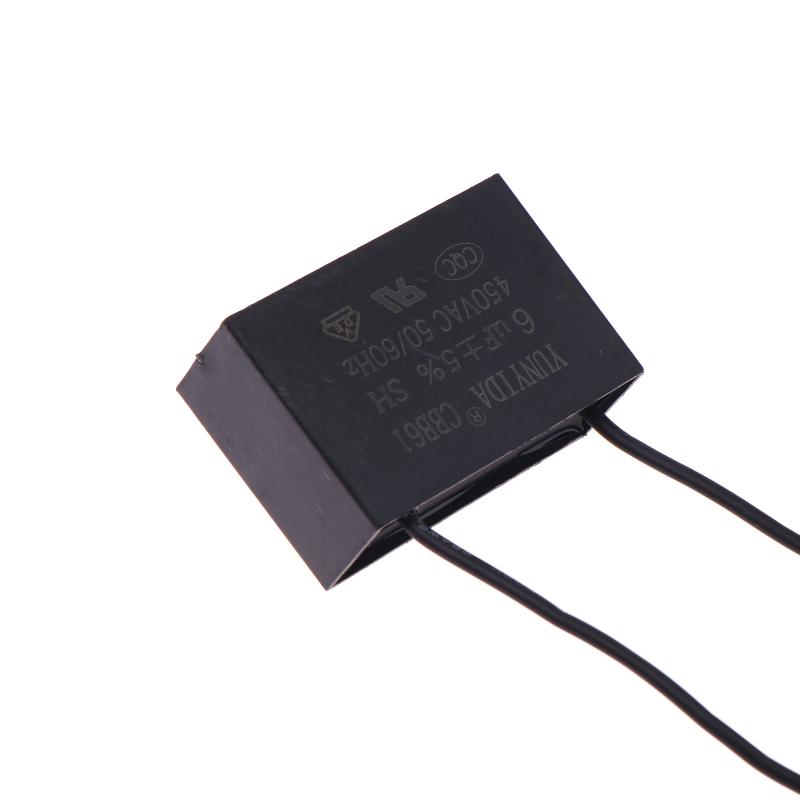 Cbb61 450V Lüfterkondensator 1/1.2/1.5/2/2.5/3/4/5/6/10 Uf Deckenventilator Motor Betrieb Rechteck Kondensatoren Kit