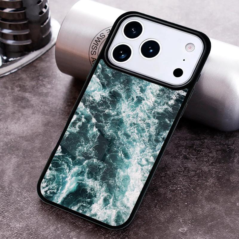 Blue Sea Ocean Waves Phone Case For iPhone 17 16 15 14 13 12 11 Pro Max Plus 17Air Soft Silicone Cover