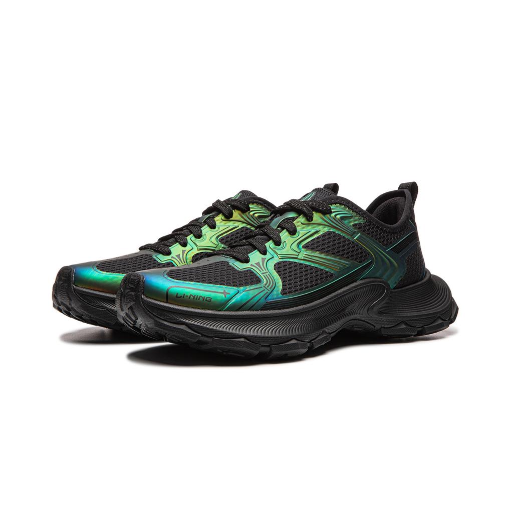 Li-Ning Star Ring 2 Soft Retro Fashion Trendy Thick Sole Increased Height Non-Slip Wear-Resistant Breathable Low-Top Dad Shoes Men Sneakers AGCW055-5