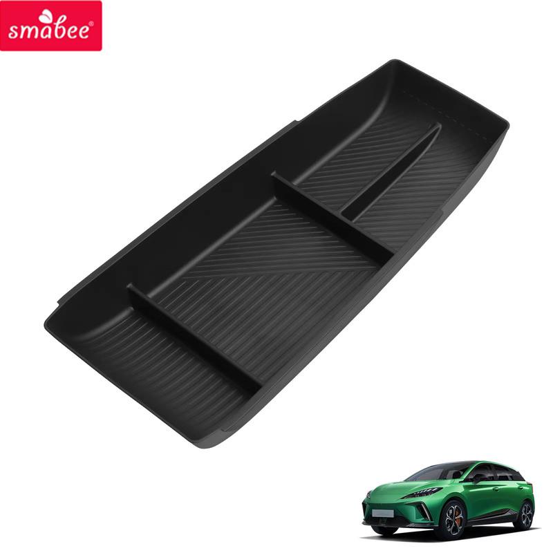 Smabee for MG4 / MG4 EV URBAN 2025 2026 TPECenter Console Lower Storage Tray ert Anti-slip Car Interior Accessories Black