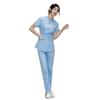 Yodilala Women's Medical Nurse Uniform, Antibacterial, Odor-Resistant, Breathable, Medical Scrub Set with Pockets, Blue, Short Sleeve Suit (Includes P