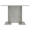 VidaXL Table de Salle à Manger Table à Dîner Table de Cuisine Table de Repas Meuble à Dîner Maison Intérieur Gris Béton 800247