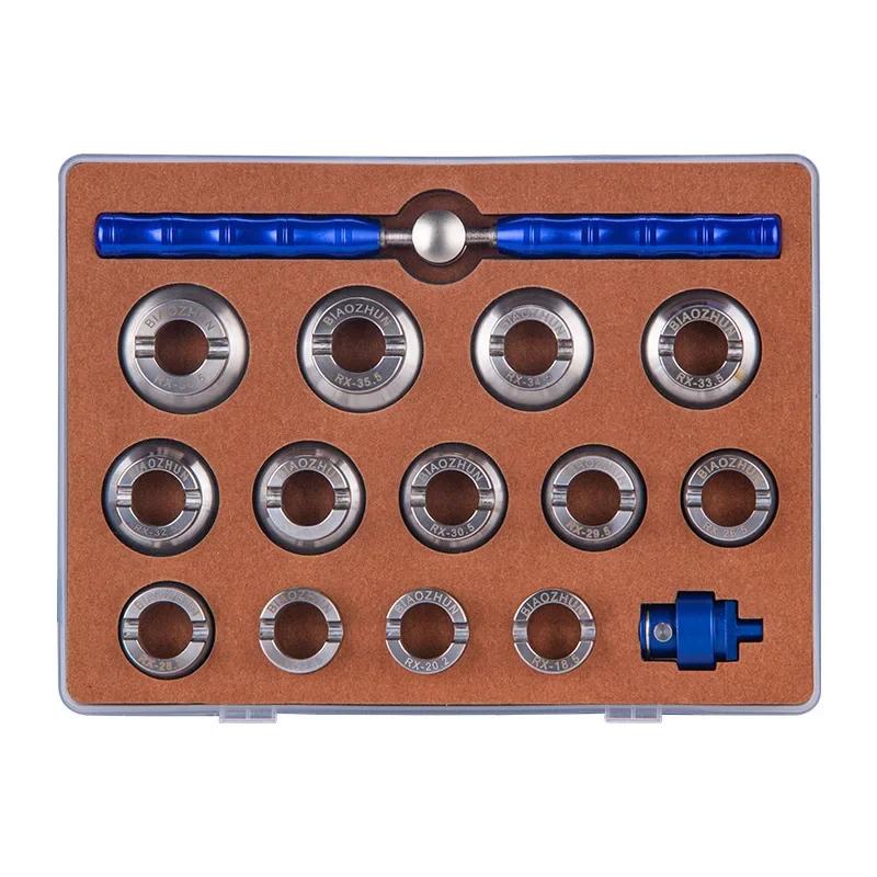 

5537 5539 Сплав Открывалка задней крышки корпуса часов Матрица Водонепроницаемая Рифленая крышка Подходит для часов Rolex Инструмент для снятия 18,5 мм-36,5 мм W3739