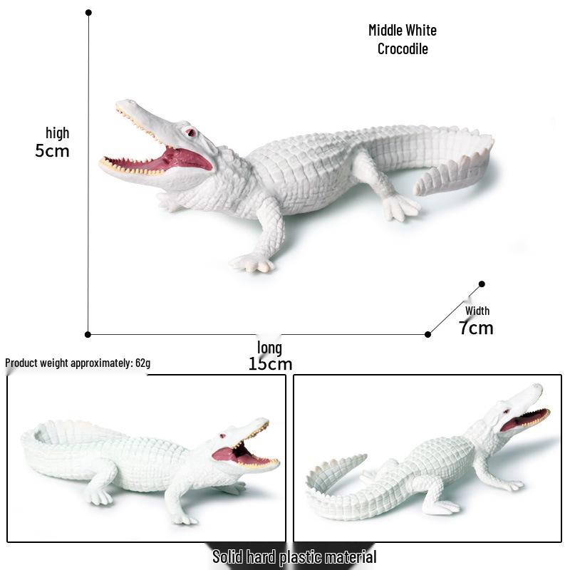 Crocodile Animal Model Toy: Caiman, Gharial, Nile Crocodile, Wild Boar, Deinosuchus - Kids' Educational Ornament