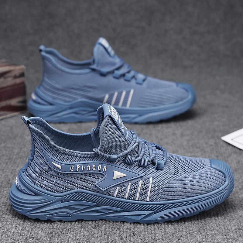 

Flying woven men s shoes are breathable in summer 2025 new mesh sports shoes men s thin mesh shoes lightweight casual travel shoes 44