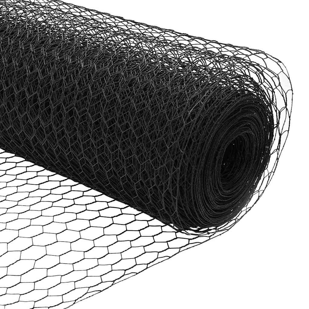 Hexagonal Fence Gray 1.6 X 10 M PVC