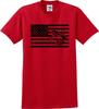 Frogman USA Flag Distressed Unisex T Shirt (S-5X)
