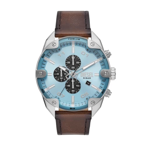 

Diesel Watch with Spikes, DZ4606, Brown