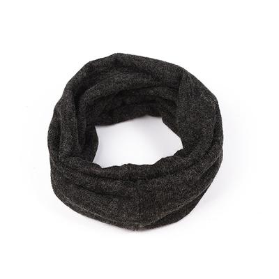 Knitted Wool Scarf Autumn and Winter Solid Color Single Circle Warm Neck Cover Outdoor Versatile Single Layer Scarf