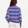 Women's Striped Knit Sweater with Collar for Casual Everyday