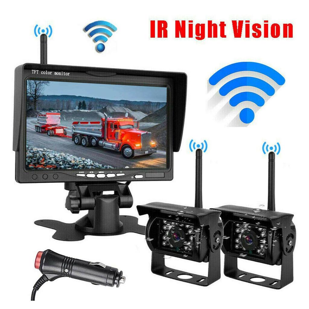 7-Inch Wireless Rearview Camera for Trucks, Buses, Trailers & Excavators