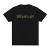 365 Party Girl Charli XCX Brat 360 Album T Shirt Unisexs Women Fashion Harajuku Tshirt  Cotton Casual Cozy Oversized Tshirts
