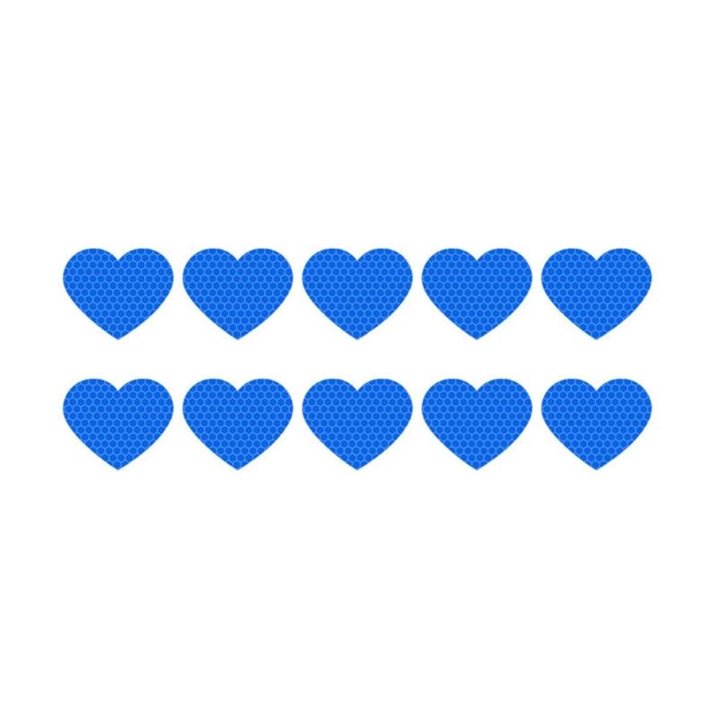 

Pack Of 10 Waterproof Reflective Heart Vehicle Stickers Decals Auto Adhesive Decorative Clings For Cars Motorcycles Truc