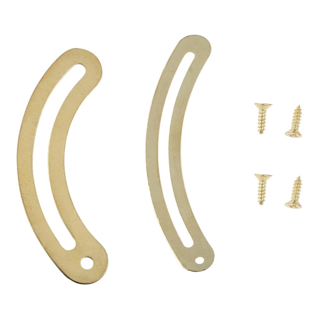 10Pcs Antique Lid Support Hinges Gold Stays Hardware Support Positioning Furniture Door Kitchen Cupboard Box Decor With Screws
