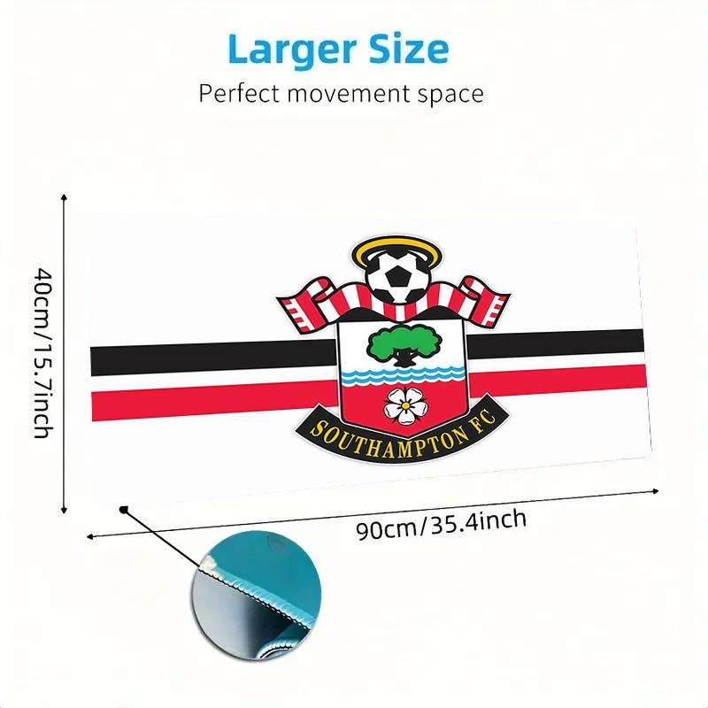 Southampton FC Print Cushion Non-slip Laptop Tablet Big Mousepad XXL Mat Mini PC Playmat With Lock Edge