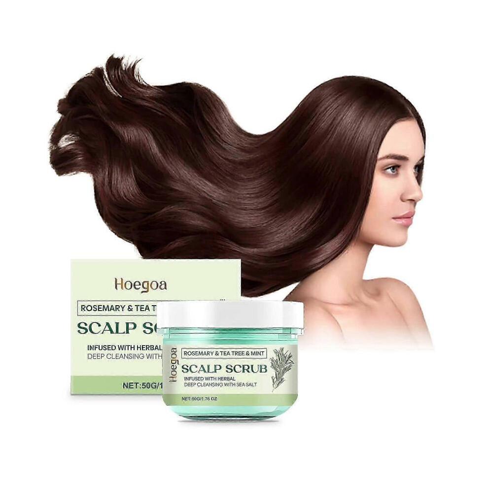 Hoegoa Rosemary Hair Facial Scrub Doucement Nourrissant Hair Scalp Care Cleaning Facial Scrub