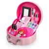 Rosa Simulation Mädchen Schönheits Spiel Spielzeug Kosmetiktasche Spielzeugset Lern-Make-up Nagellack Lippenstift Spielzeug für Kinder Mädchen Geschenke