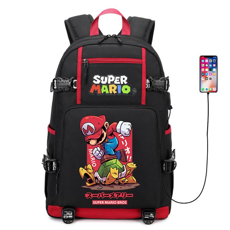 Rucsac Imprimat Super Mario Bros Ghiozdan Școlar pentru Copii Capacitate Mare Impermeabil Geantă de Călătorie pentru Computer