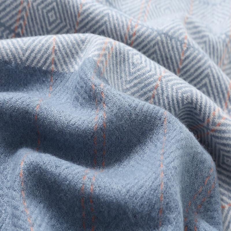 Hengyuanxiang 100% Wool Geometric Pattern Scarf