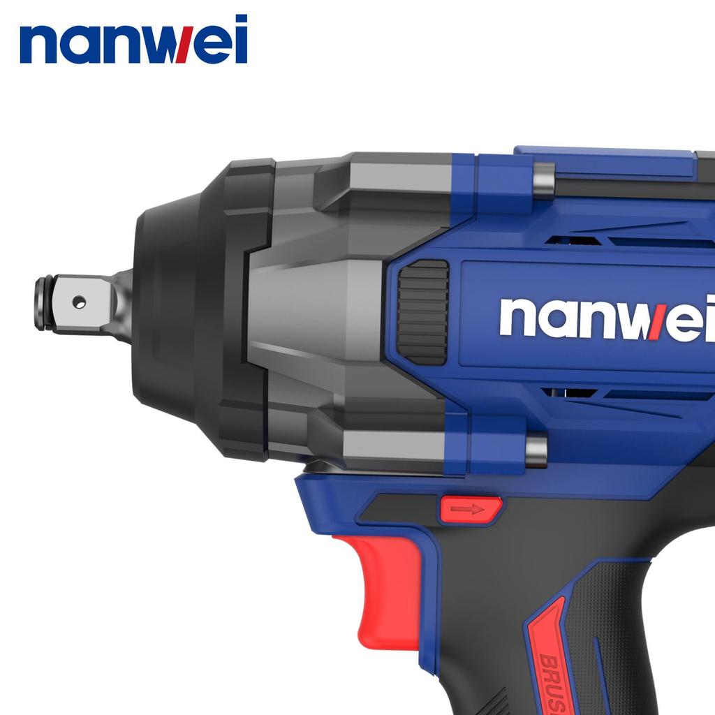 1000N NANWEI Electric Impact Wrench, size 1/2, adjustable torque 500N/800N/1000N, max. speed 2300 rpm