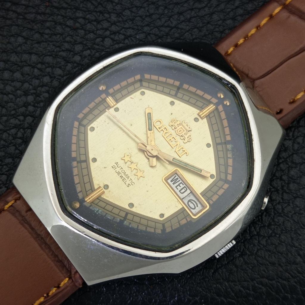 JAPAN VINTAGE ORIENT AUTOMATIC 46941 MENS ORIGINAL DIAL WATCH A705001-1
