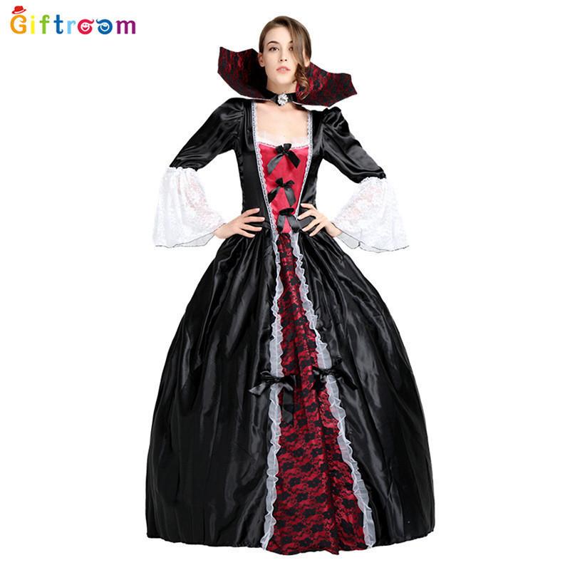 Glamorous And Mysterious Women's Vampire Inspired Costume For Halloween Events