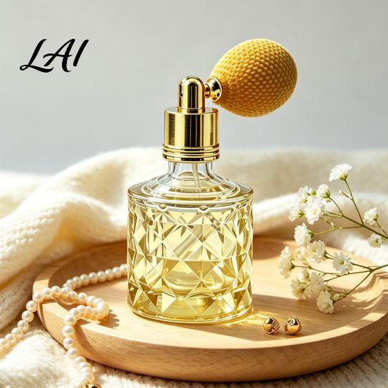 Glass Perfume Bottle 10ML Vintage Air Bag Bottle Portable Refillable Fragrance Empty Atomizer Spray for Travel Decorative