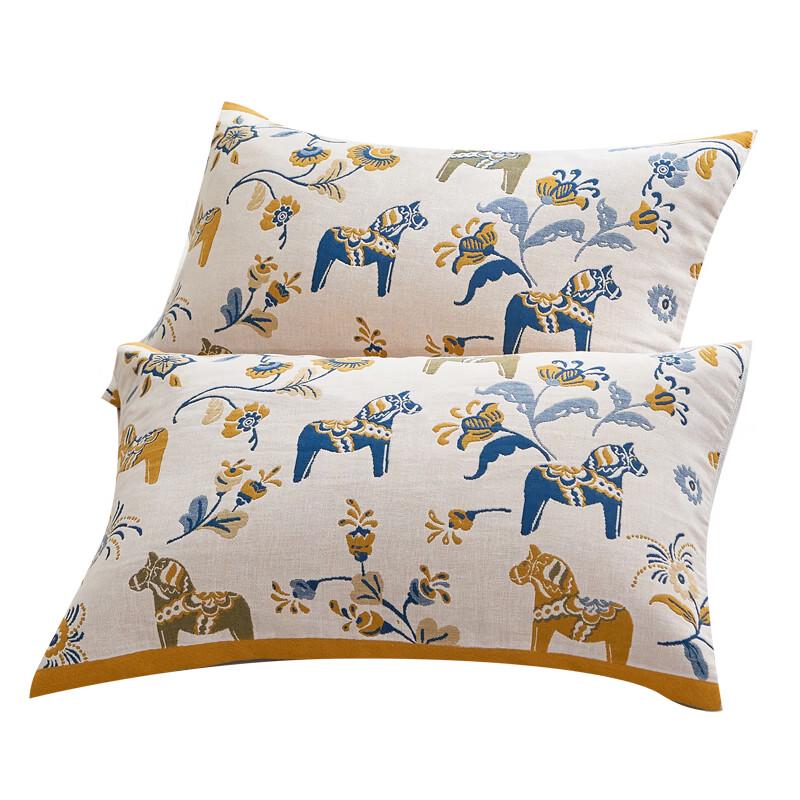 Nanjiren All-Cotton Printed Gauze Pillow Towel