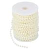 25mCelsiusroll Grinding Pearl Wire Beads Garland String   Wedding Decoration 6mm(white)