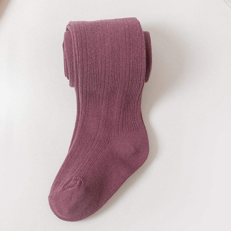 "Children's Embroidered One-Piece Pantyhose for Girls (0-4 Years) with Baby Foot Socks"