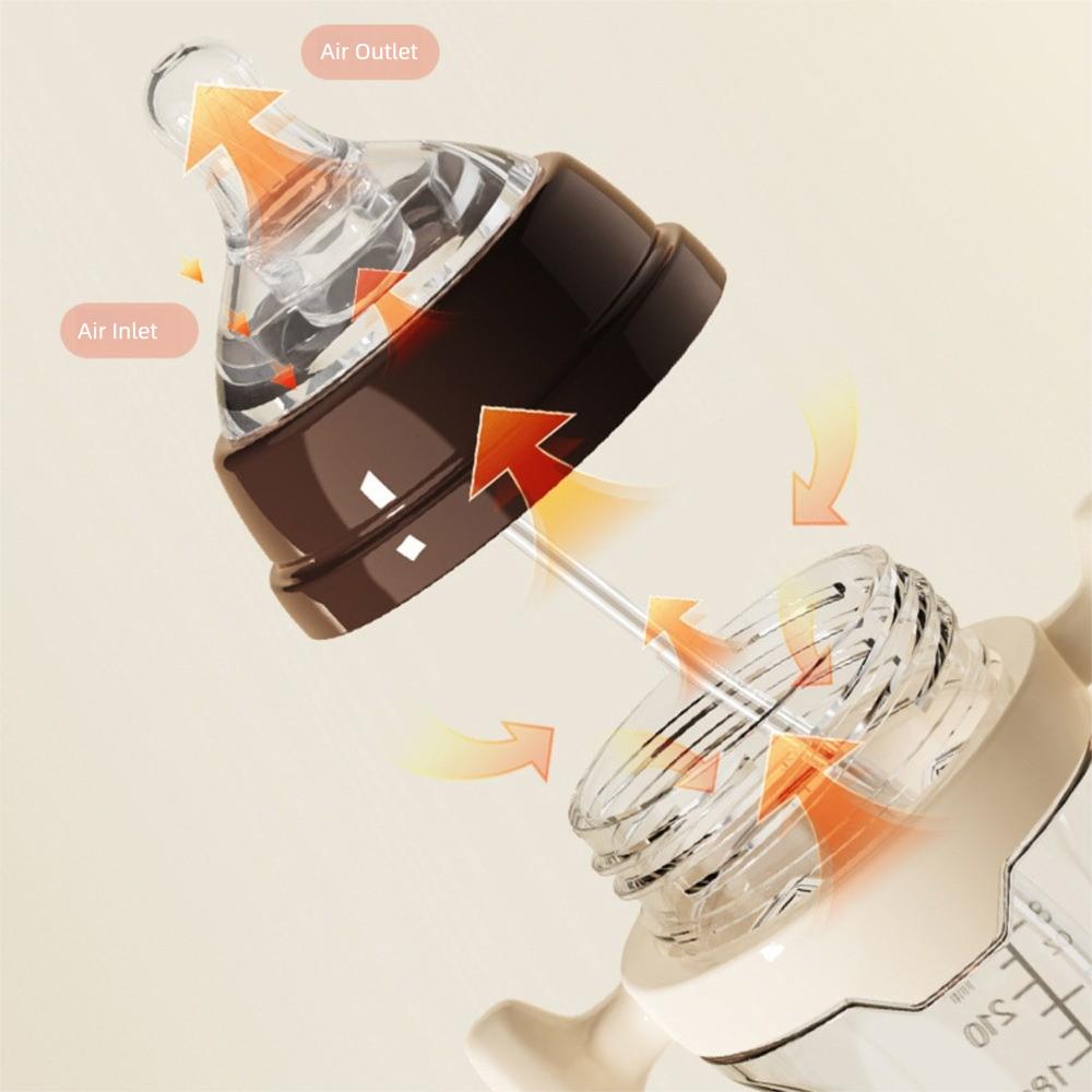 180ML/240ML Babyflasche Tragbare Silikon-Trinkhalmflasche Hochwertiger Trinkbecher Baby-Fütterungszubehör