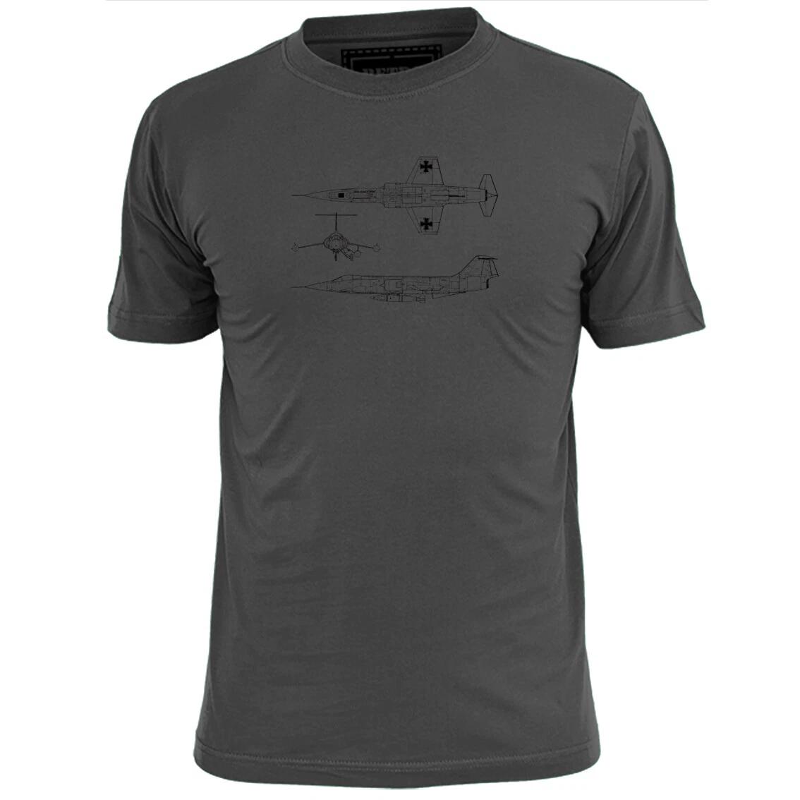 Mens Lockheed Starfighter Supersonic Aircraft Blueprint T shirt 3XL