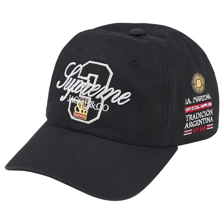 Supreme x La Martina 6-Panel Black One-Size