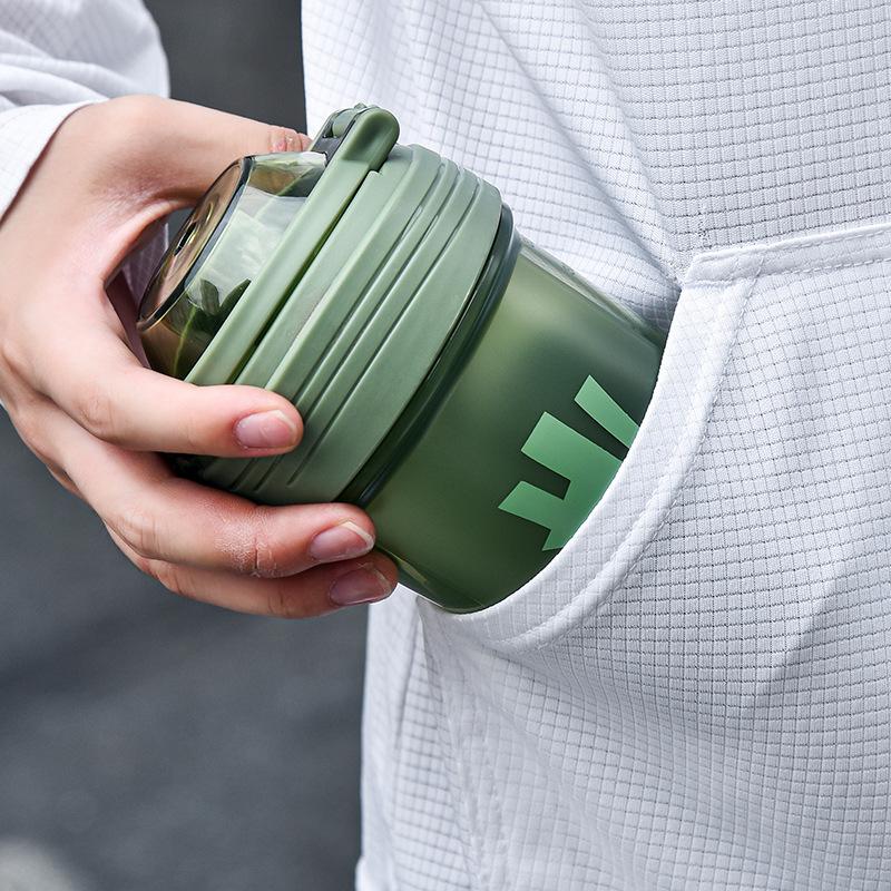 500ml Przenośny Shaker na Proszek Białkowy Szczelna Butelka na Wodę do Treningu Gimnastycznego Fitness Sportowy Shaker Kubek do Mieszania