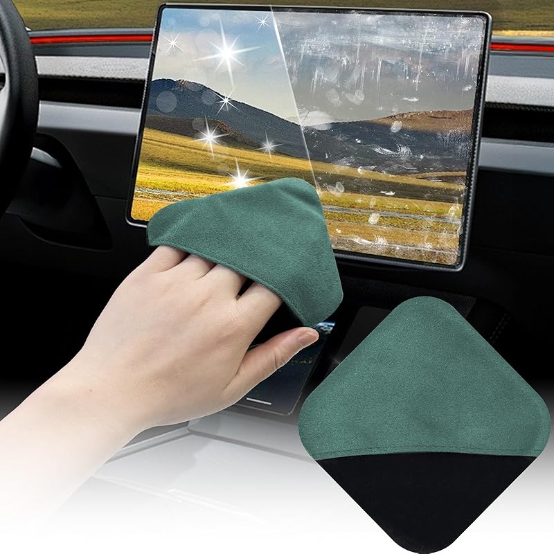 SuperKaKa Car Screen Cleaner- Vehicle Touchscreen Microfiber Cleaning Cloth, Touch Screens Clean Wipes Cars Interior Accessories Universal for Tesla