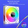 120mm Case Fan Cooler Multifaceted Infinity Mirror ARGB Light Effect 5V 3Pin ARGB 12V 4PIN PWM Chassis Fans for Computer Case