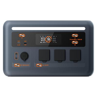 OSCAL PowerMax 1800SE 1800W Portable Power Station,1024Wh LiFePO4 Battery Solar Generator,10 Output Ports, 1.5 Hours Fast Charging