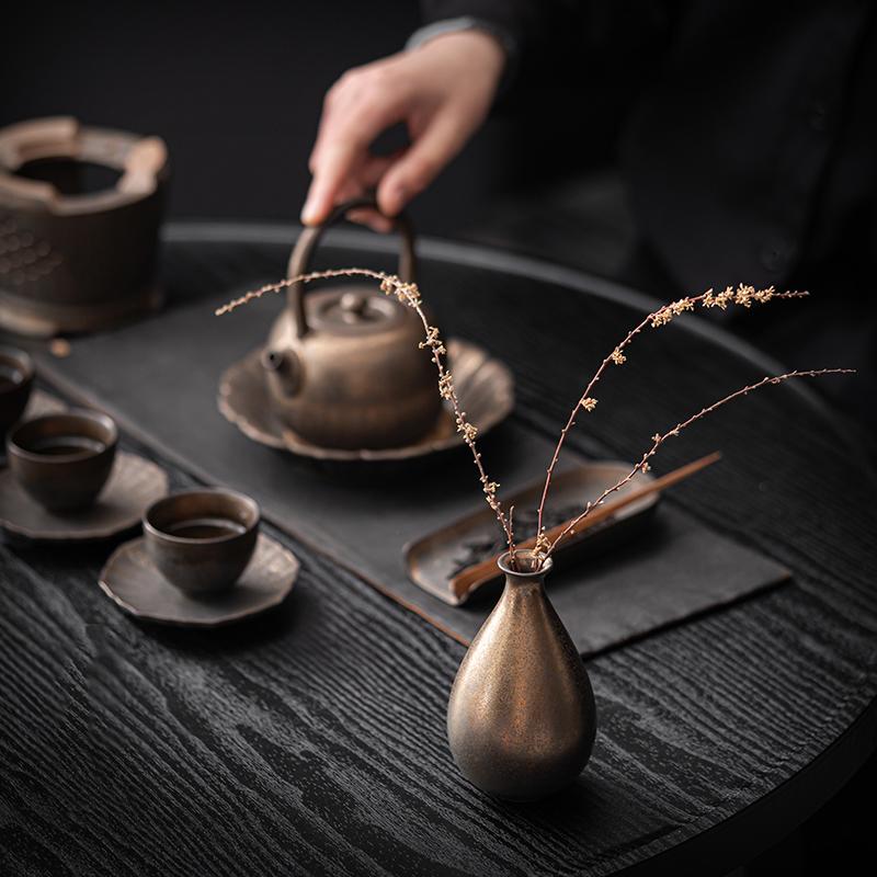 Ceramic Vase Flower  Decorative Vase Retro Style for Flowers Grass Indoor Living Room Dining Table Office Home Decor