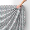 Royal Velvet Fabric Polyester For Sewing - Motif Kittens And Hearts