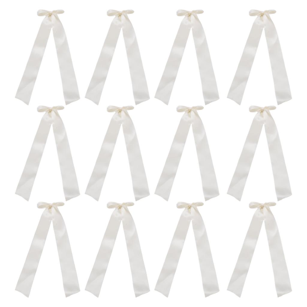 12pcs Candlestick Bows Decor 13 Inch Large Coquette Decorations Bows for Table Self Adhesive Wedding Bridal Shower Party Centerpieces