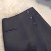 Women's Gray High-Waist A-line Wide Leg Skirt Shorts - Spring/Summer 2025 Collection